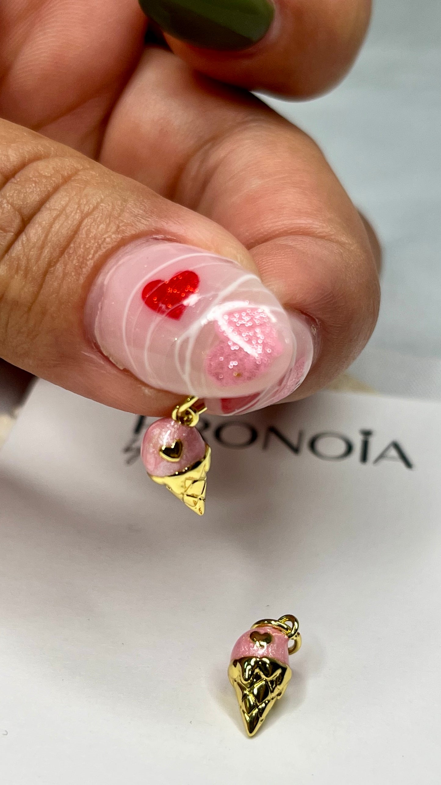 barquilla con corazon pequeño